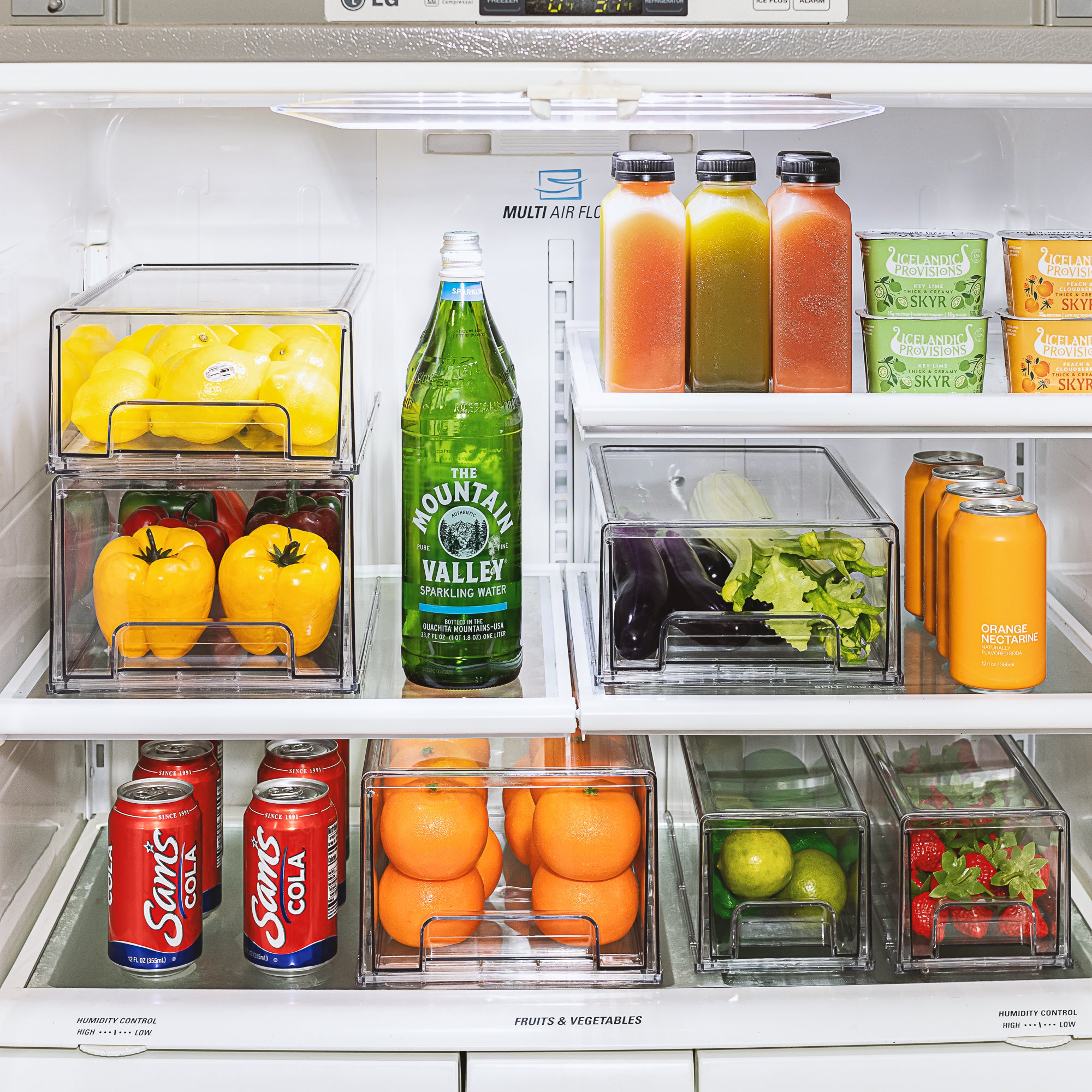 Sorbus Fridge Bins And Freezer Bins Refrigerator Organizer