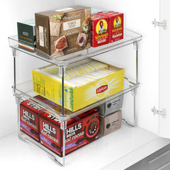 Clear Stacking Shelf Set (2-Pack)