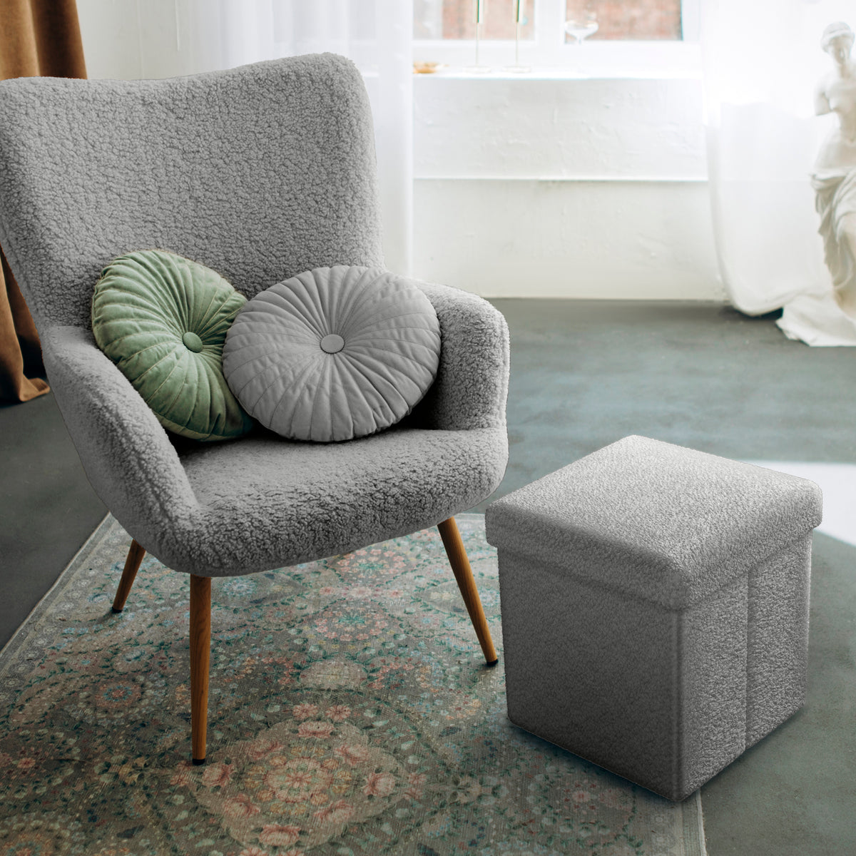Teddy Storage Ottoman - Sorbus Home
