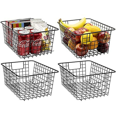 Sorbus Metal Wire Storage Baskets for Home, Bath & More