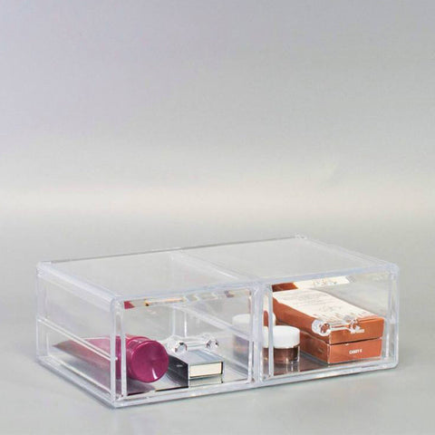 Stackable 2 Column Cosmetic Organizer Drawer - Large
