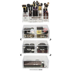 Stackable 2 Column Cosmetic Organizer Drawer - Large