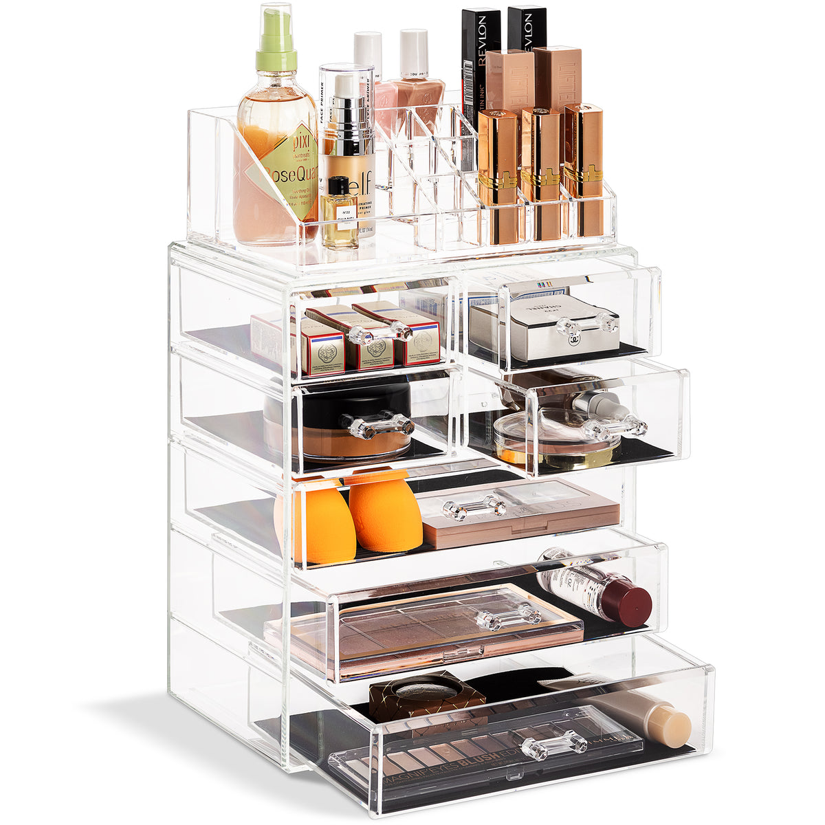 Medium Makeup Organizer Set - (3 large / 4 small drawers/top tray)