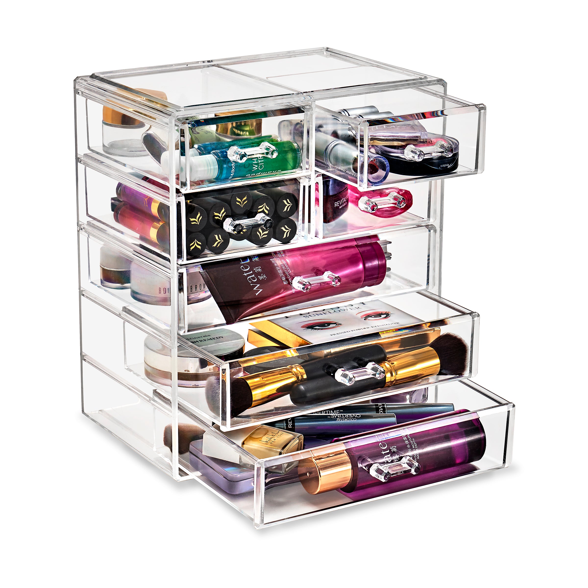 Medium Makeup Organizer - (3 large / 4 small drawers) – Sorbus Home