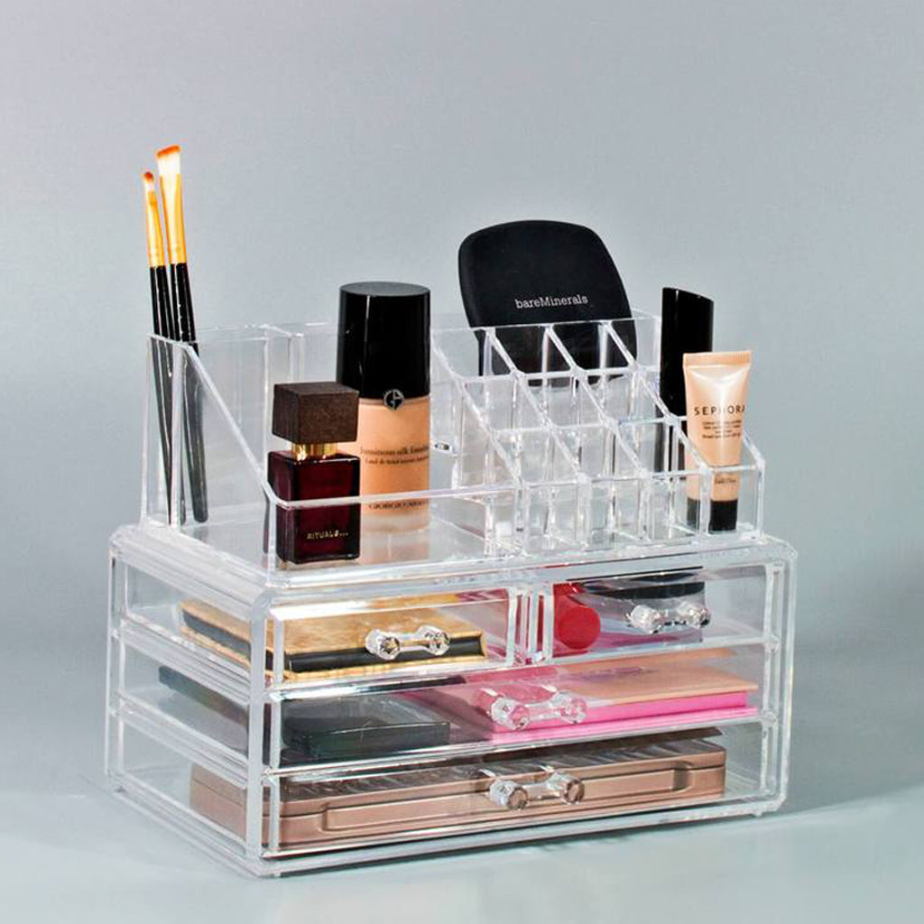 Small Makeup Organizer Set - Clear