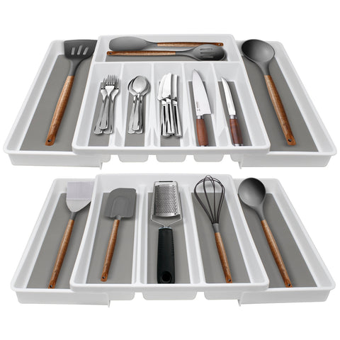 Cutlery Organizer & Utensil Tray Set