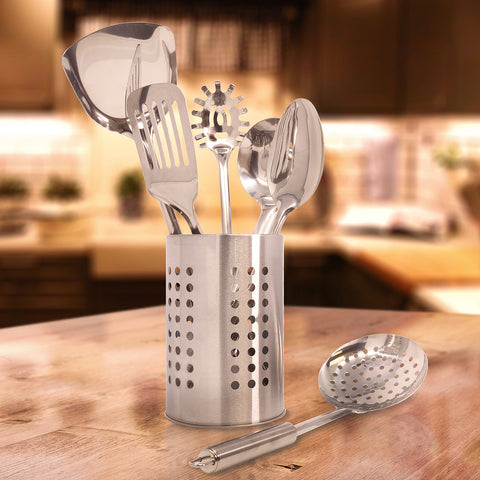 Kitchen Tool Set With Holder (7 Piece) - Sorbus Home