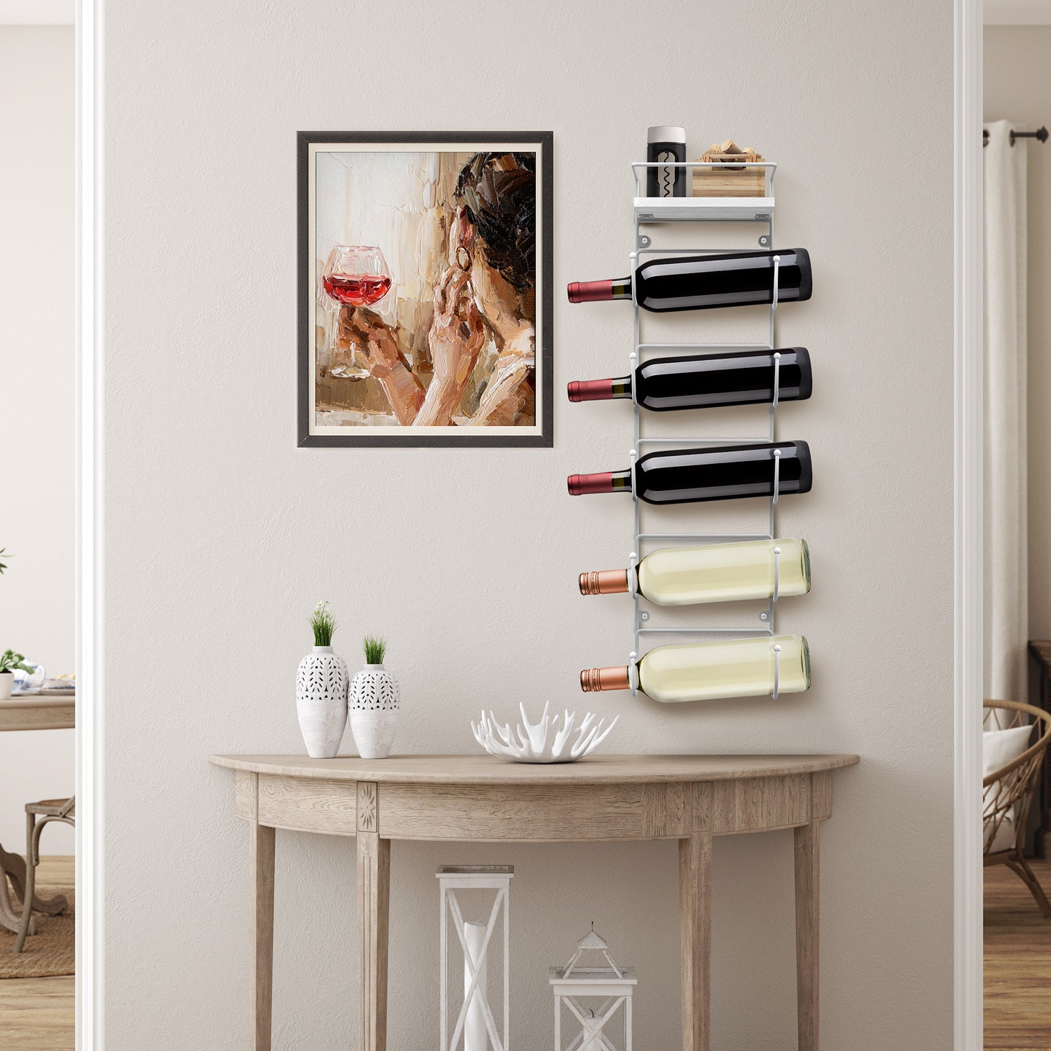 Sorbus Towel Rack Holder Set - Wall Mounted Storage Organizer for Towels, Washcloths, Hand Towels, Linens, Ideal for Bathroom, Spa, Salon, Modern