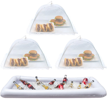 Inflatable Serving Bar and Food Cover Umbrellas (Bundle) - Sorbus Home