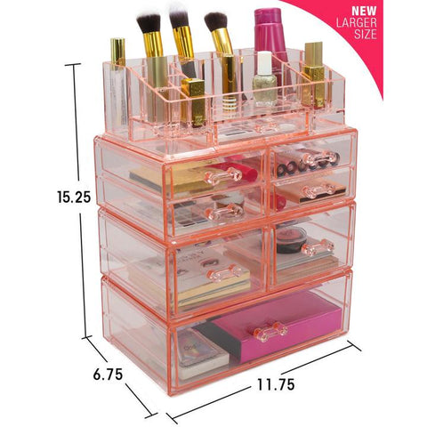 Cosmetic Storage Case (8 Drawer 4Pc)