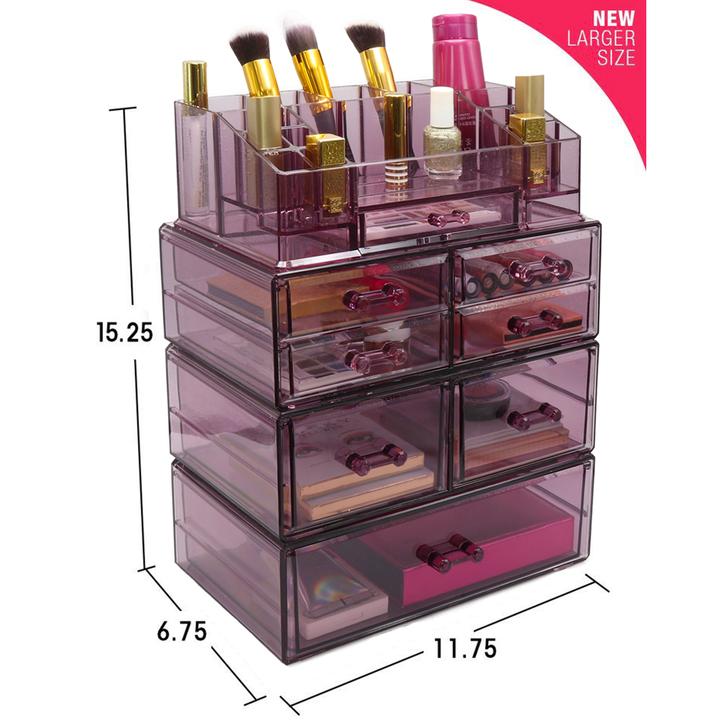 Large Cosmetic Storage Case - 4 Piece Set