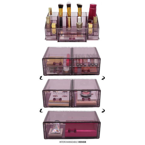 Large Cosmetic Storage Case - 4 Piece Set